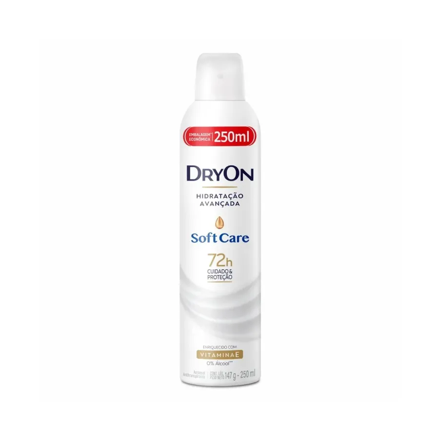 Desodorante Aerossol Soft Care Dryon 72h Cuidado e Proteção 250ml