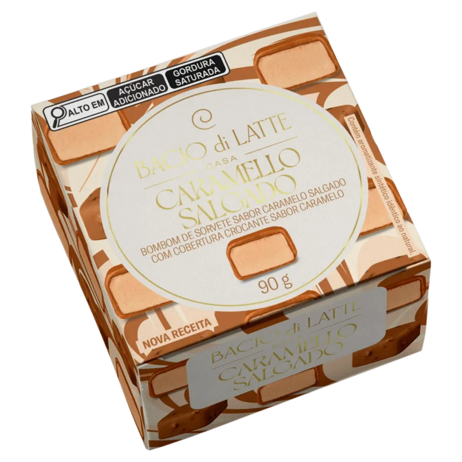Sorvete Bacio Di Latte Bombom Caramelo S