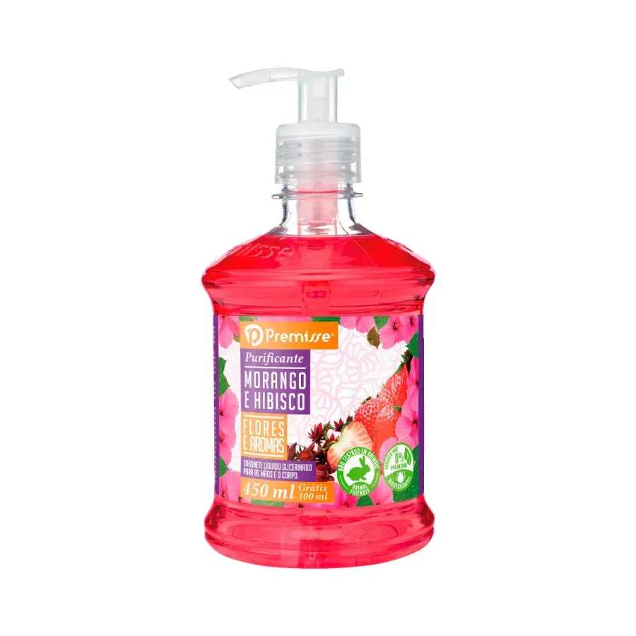 Sabonete Líquido.premisse 450ml Hibisco Pump