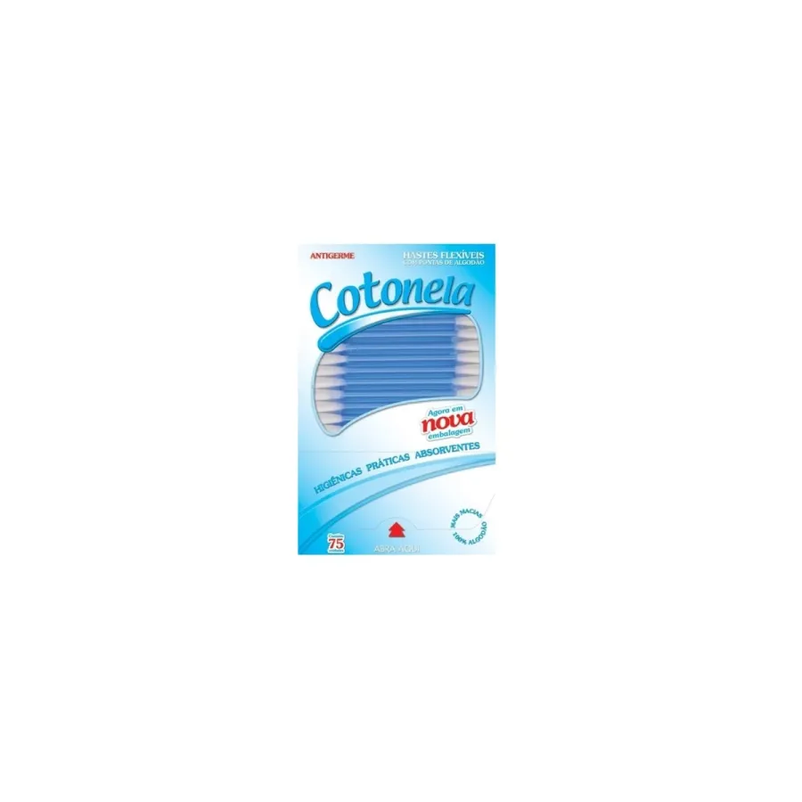 COTONETE HASTES FLEX COTONELA 75UN AZUL
