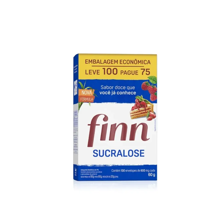 ADOÇANTE FINN SUCRALOSE C/100ENVELOPES
