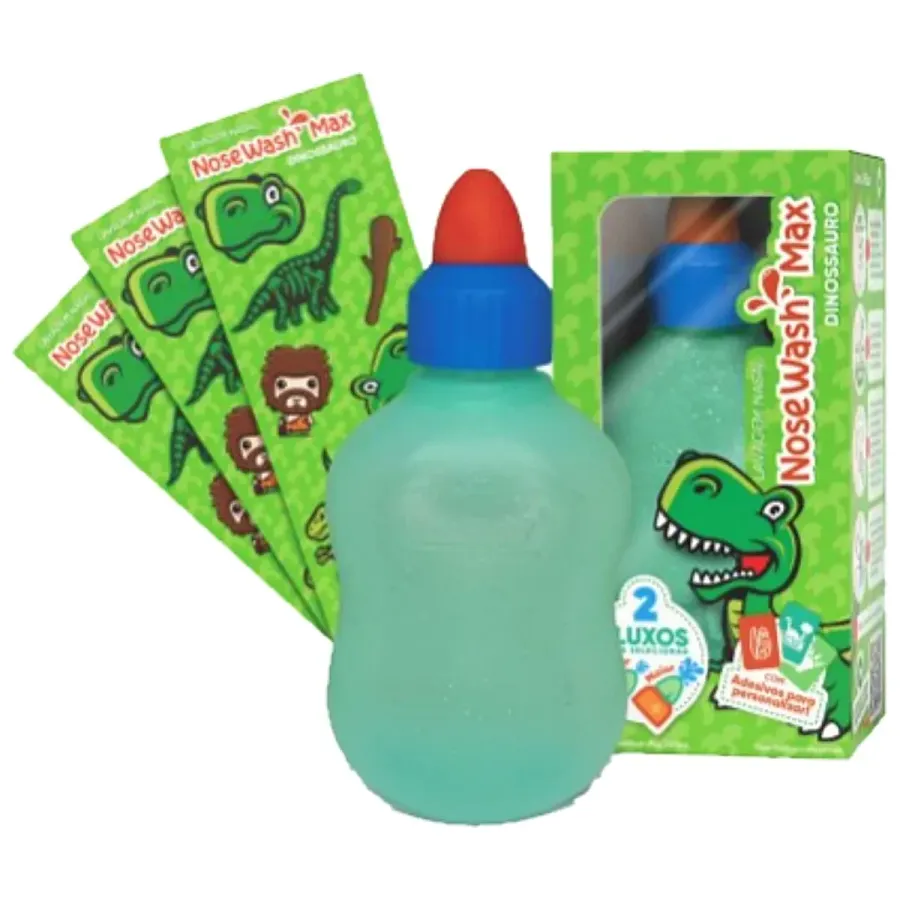 Dispositivo para Lavagem Nasal Nosewash Max Dinossauro 1 Unidade