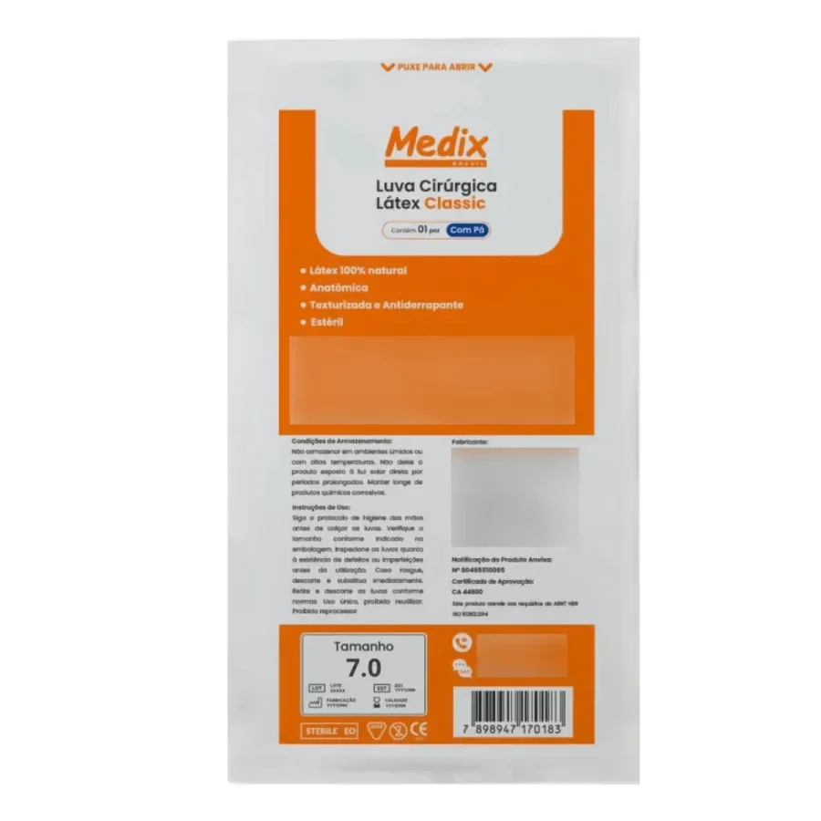 LUVA ESTERIL MEDIX 7.0