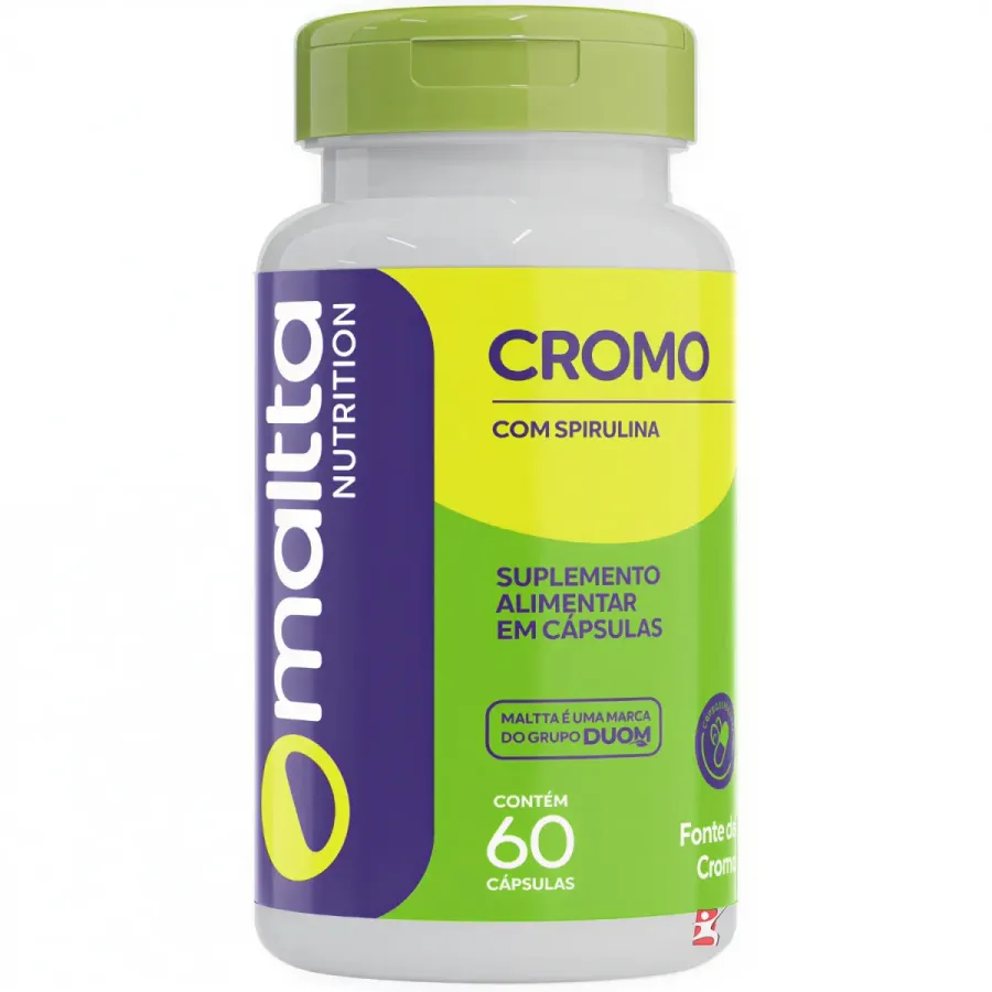 Espirulina com Picolinato de Cromo 60 Cápsulas Veganas - Maltta Nutrition