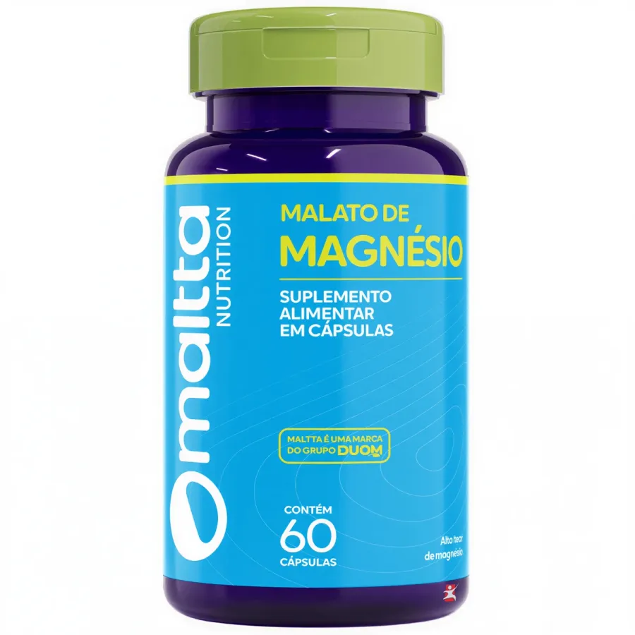 Magnésio Malato Concentrado Super Mineral 60 Cápsulas - Maltta Nutrition