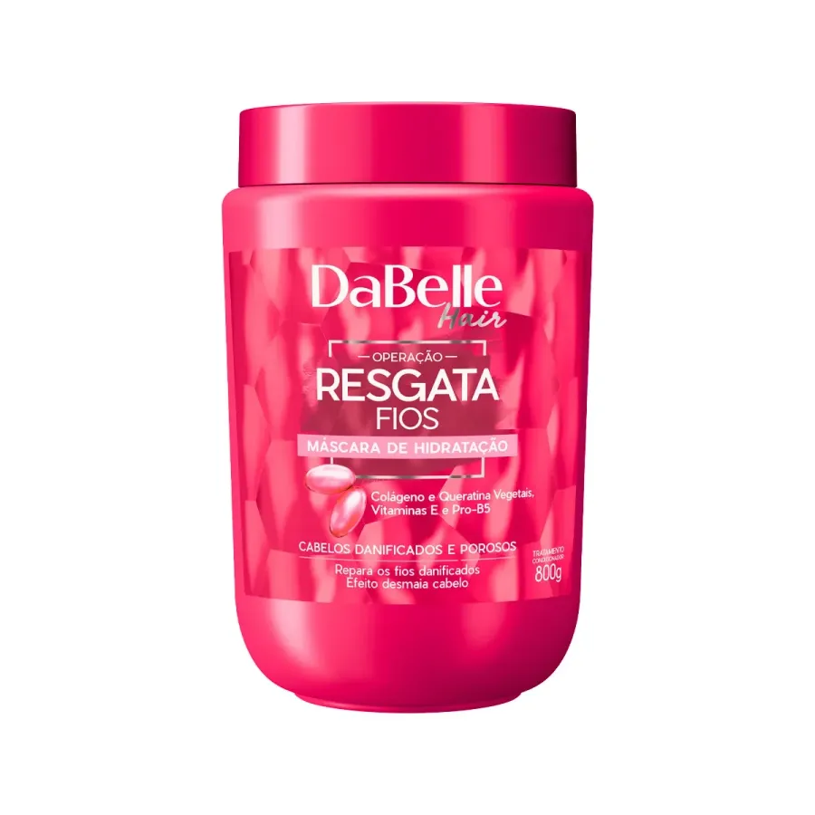 Máscara de Hidratação Capilar Dabelle Resgata Fios 800g