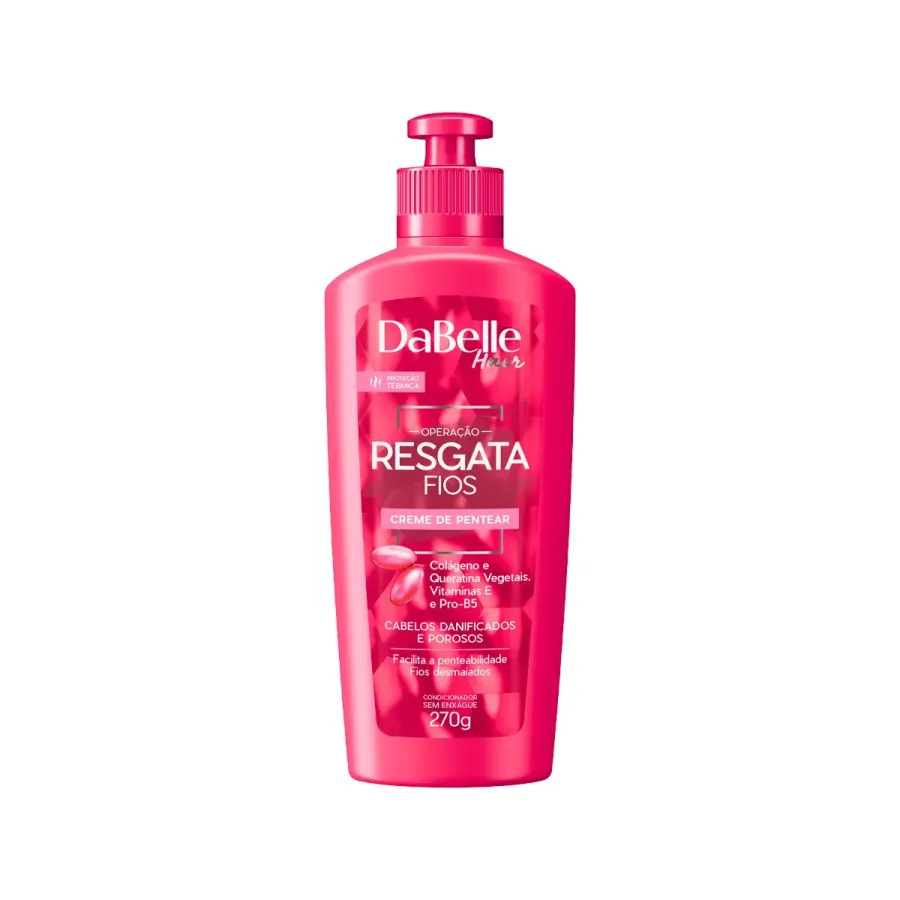 Creme de Pentear Dabelle Resgata Fios Cabelos Danificados 270g