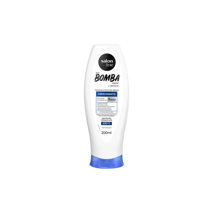 Creme para Cabelo Desfrizante Salon Line Sos Bomba 200ml