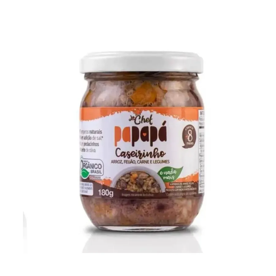 Sopinha Infantil Papapá Caseirinho Arroz, Feijão, Carne e Legumes 180ml