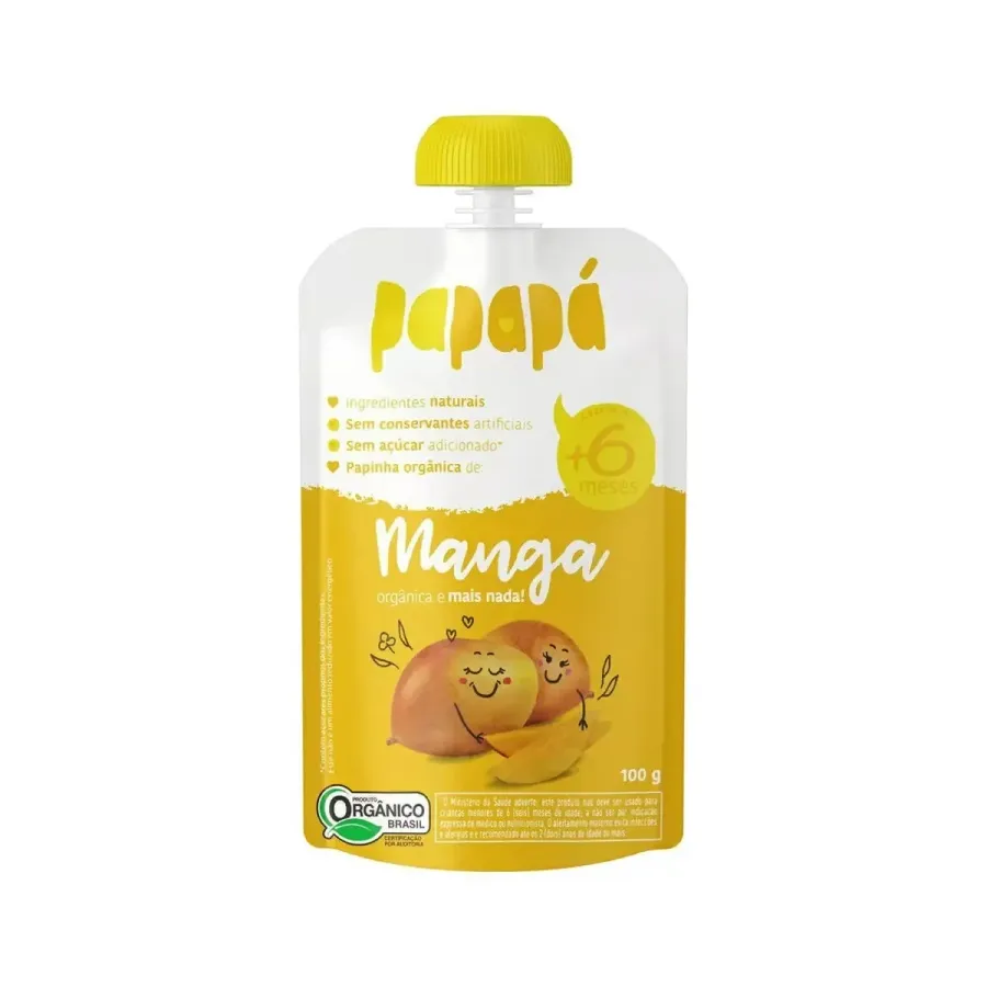 Papinha Papapá Orgânica Manga 100g