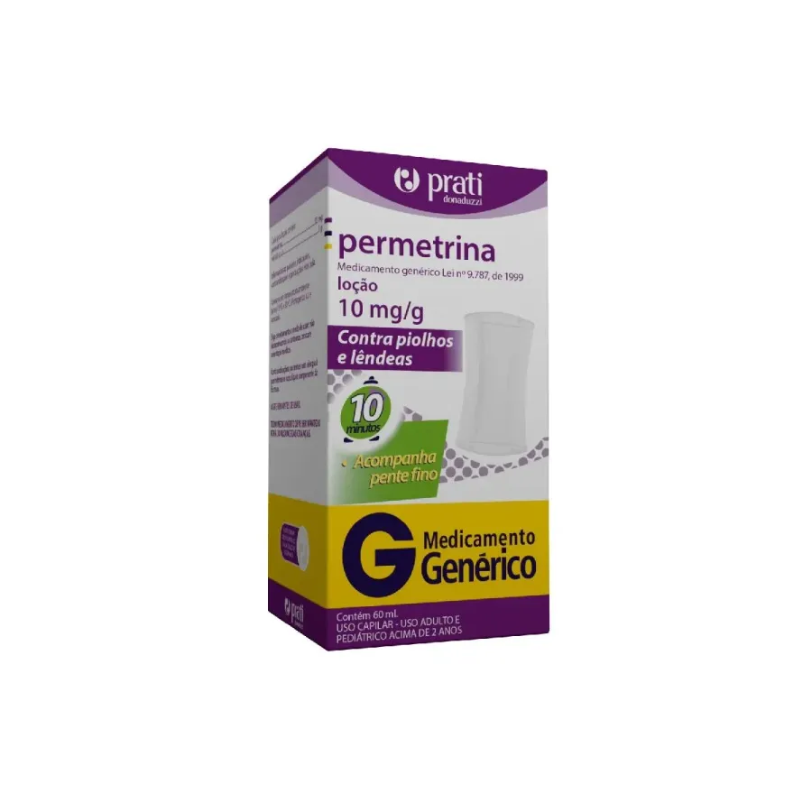 Permetrina 10mg/G Genérico Prati, Donaduzzi & Cia 60ml Loção