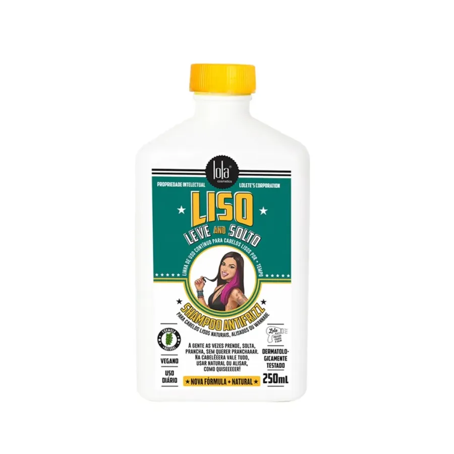 Shampoo Antifrizz Lola Cosmetics Liso, Leve e Solto 250ml