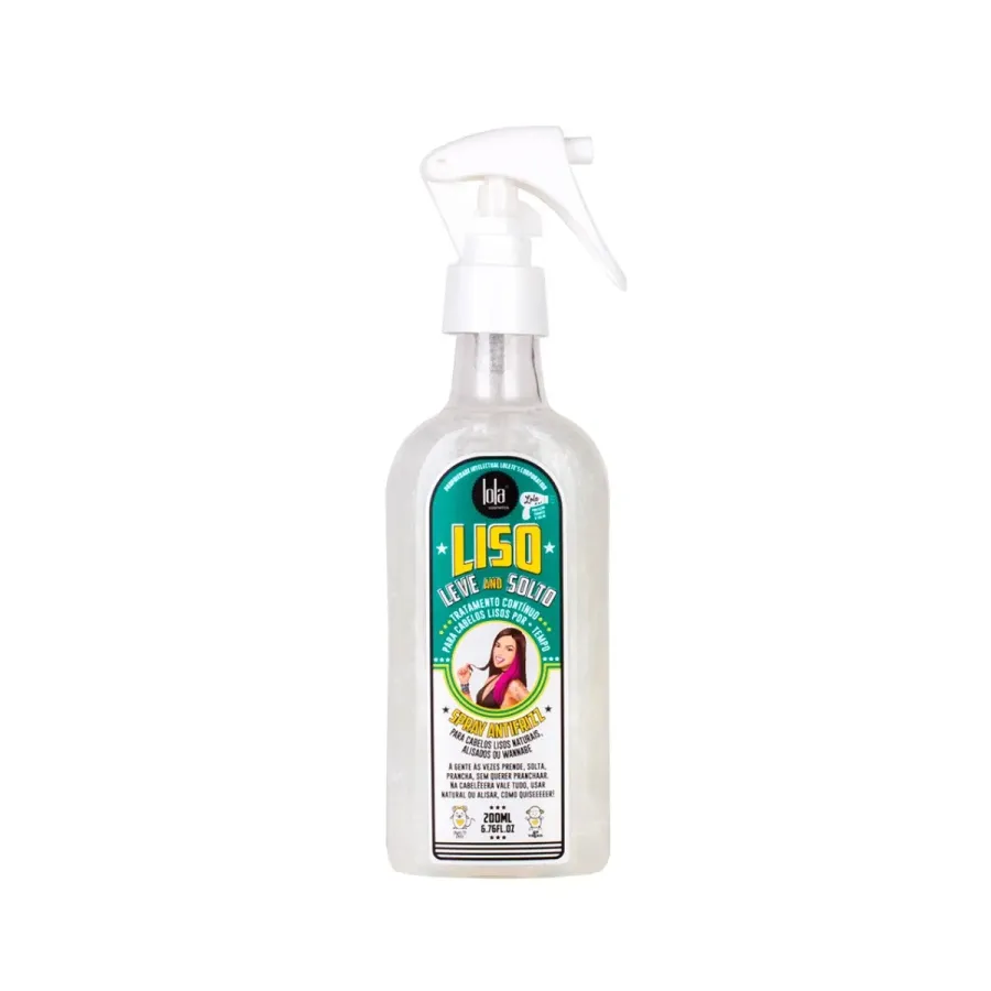 Spray Capilar Antifrizz Lola Cosmetics Liso, Leve e Solto 200ml