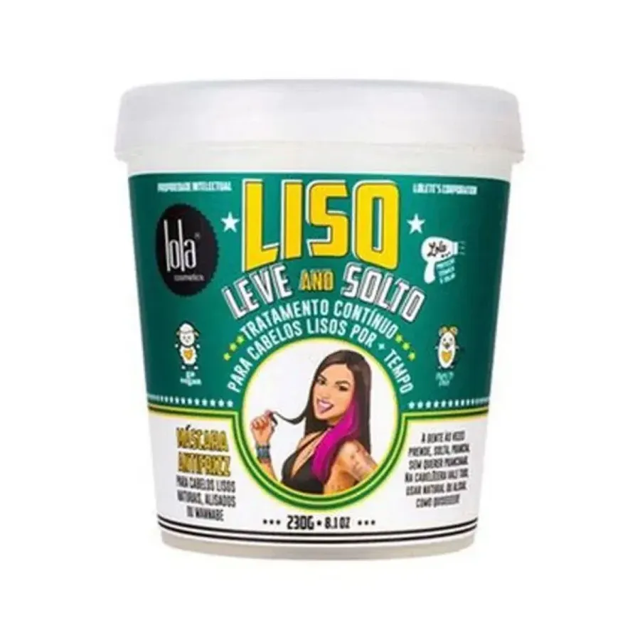 Máscara Capilar Antifrizz Lola Cosmetics Liso, Leve e Solto 230g