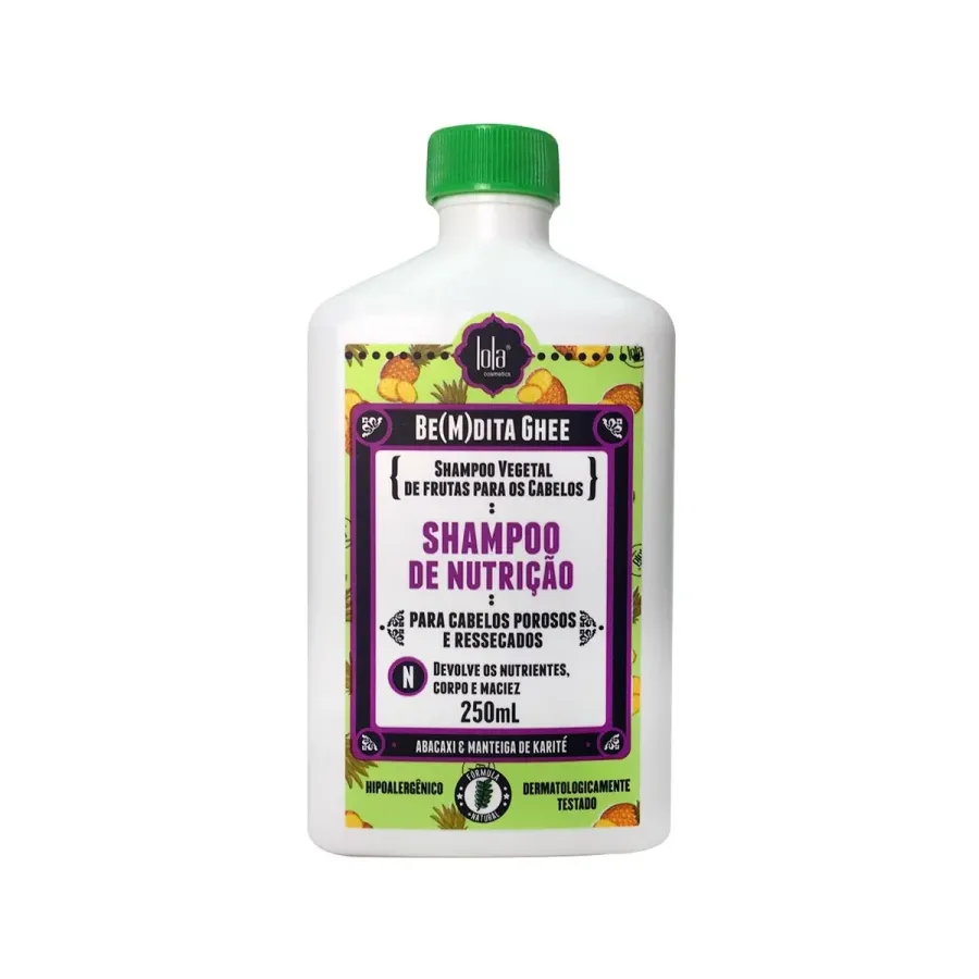 Shampoo Lola Be(m)dita Ghee Nutrição Abacaxi e Manteiga de Cacau 250ml