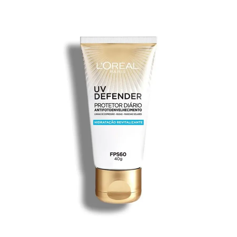 Protetor Solar Facial L'oréal Paris UV Defender Hidratação FPS60 40g