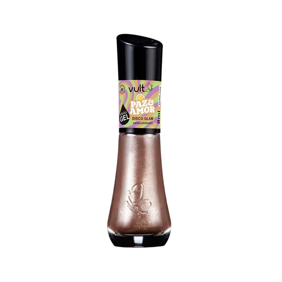 Esmalte Perolado Vult Paz e Amor Disco Glam Efeito Gel 8ml
