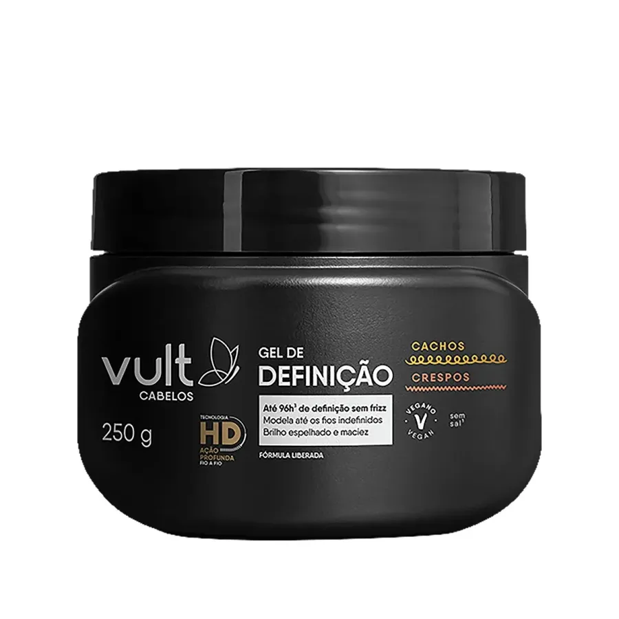 Gel de Definição Vult Cabelos Cachos e Crespos 250g