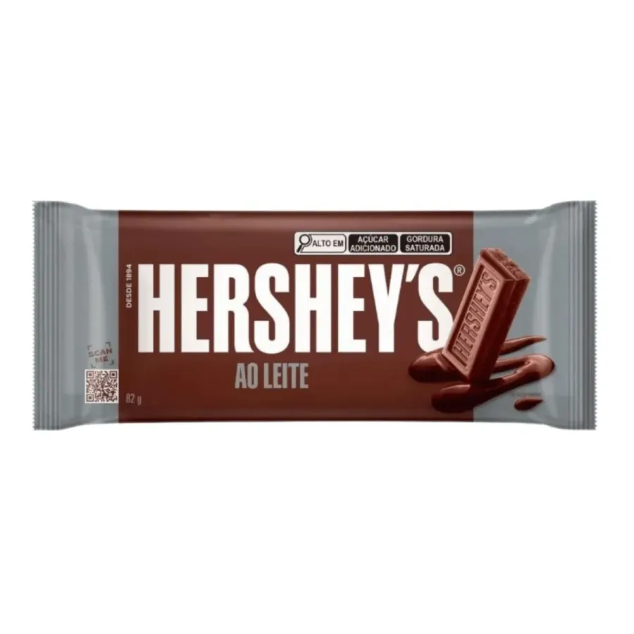 Bombom Hersheys Jumbo 82g Ao Leite