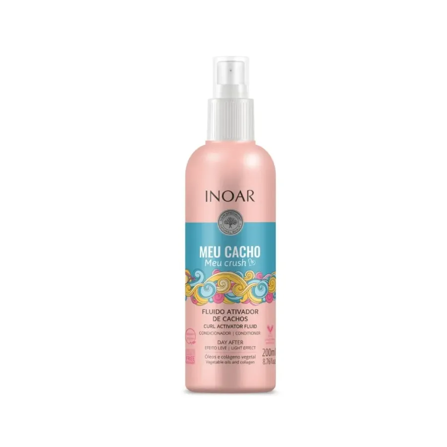 Fluido Ativador de Cacho Inoar Meu Cacho Meu Crush 200ml Spray