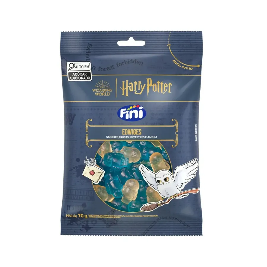 Bala Gelatina Fini Harry Potter Edwiges 70g