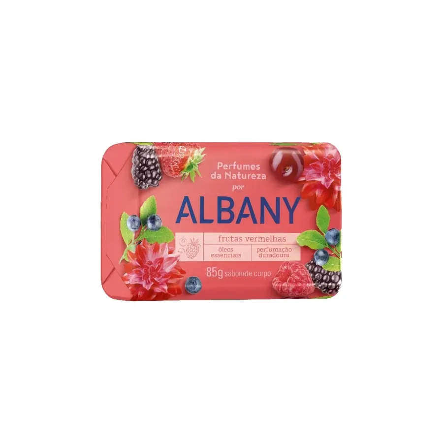 Sabonete Albany Feminino Suave Vermelho