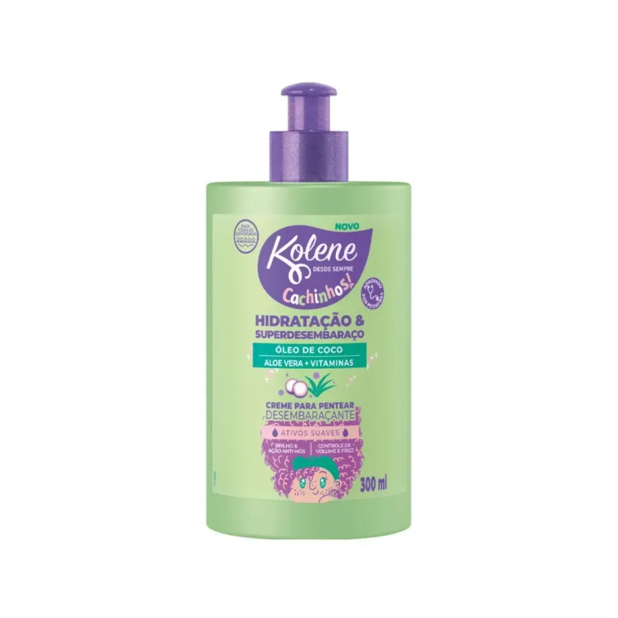 Creme para Pentear Kolene Cachinhos Hidratação e Superdesembaraço 300ml