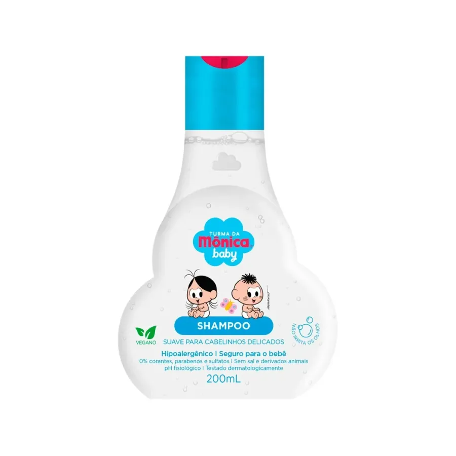 Shampoo Turma da Mônica Baby Suave para Cabelinhos Delicados 200ml