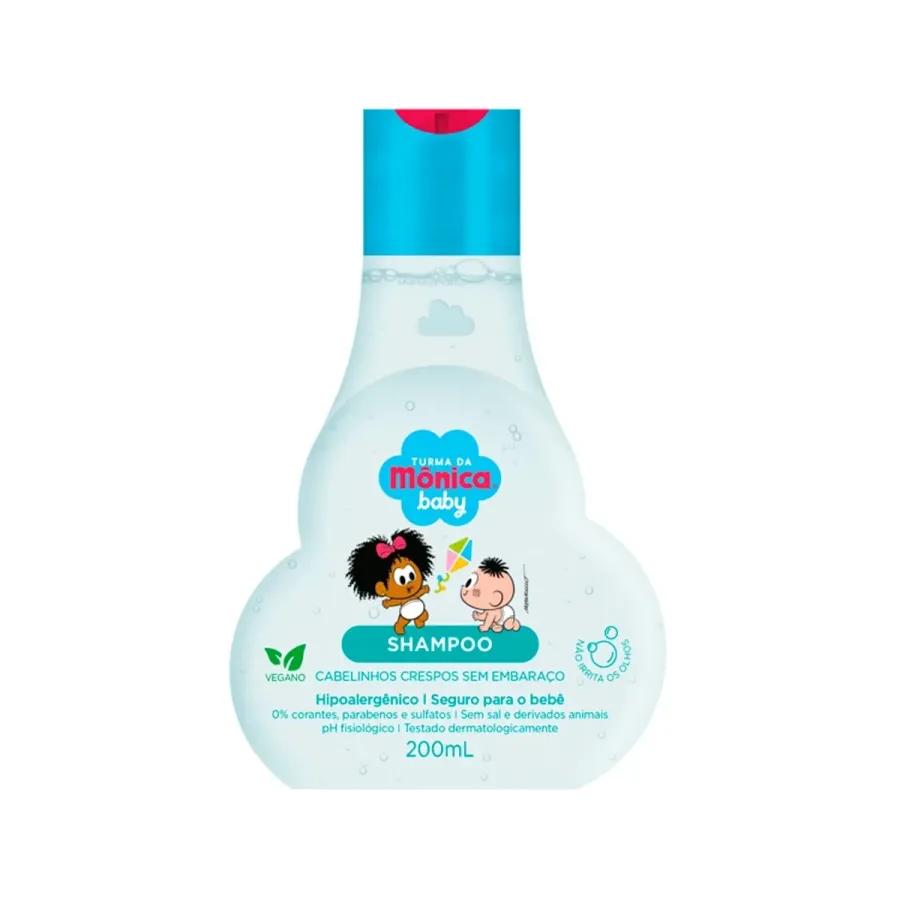 Shampoo Turma da Mônica Baby Cabelinhos Crespos Sem Embaraço 200ml