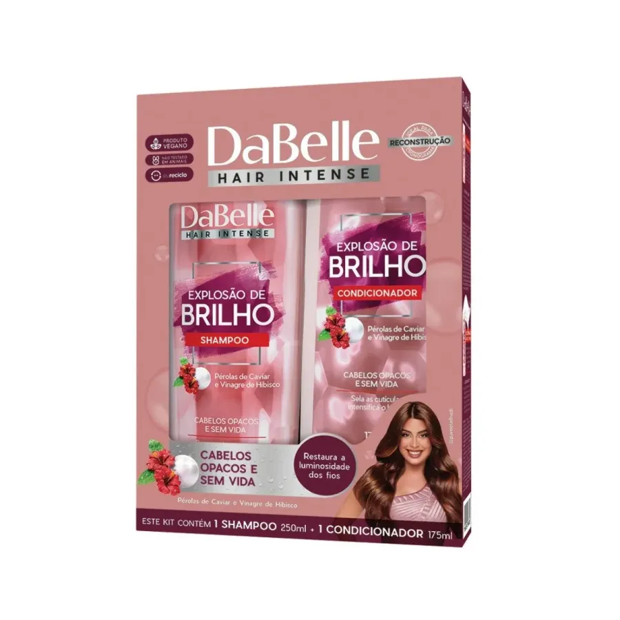 Kit Dabelle Explosão de Brilho Shampoo 250ml + Condicionador 175ml
