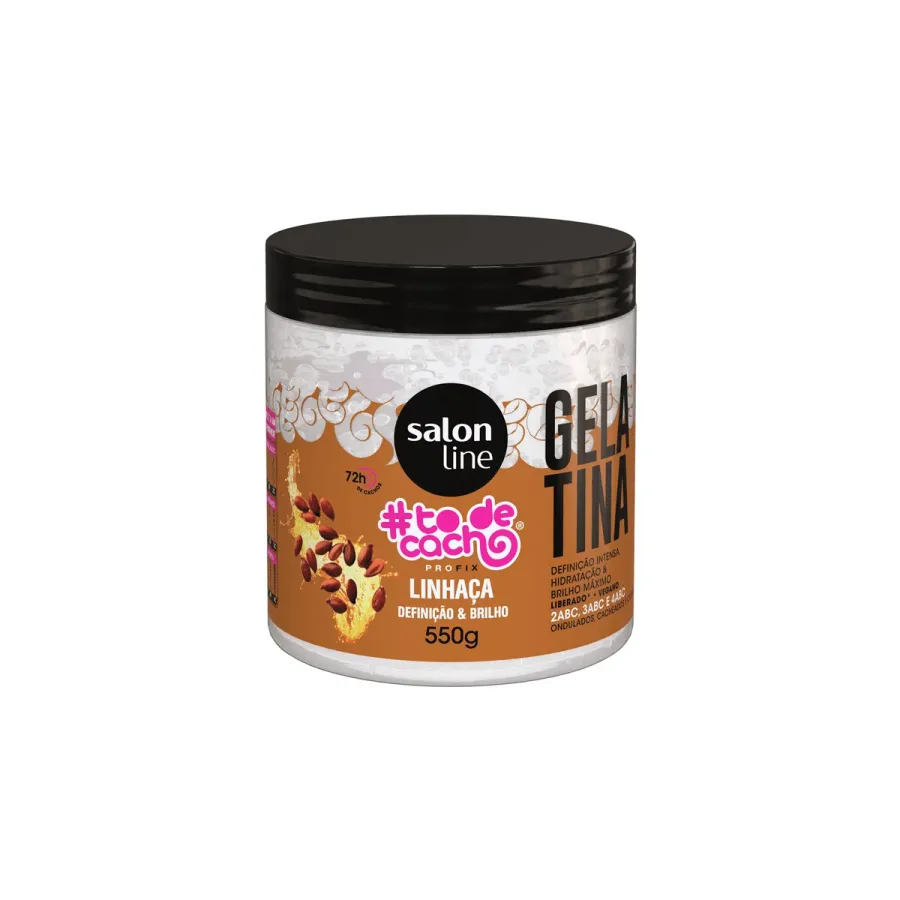 Gelatina Capilar Salon Line Linhaça #to de Cacho Definição & Brilho 550g