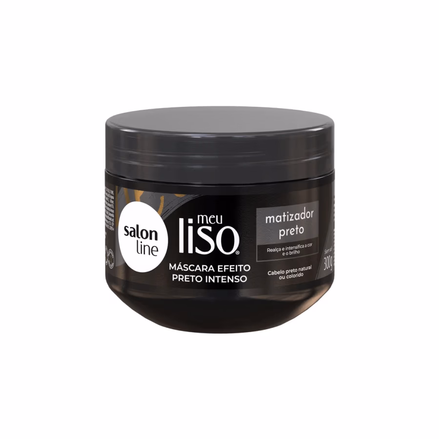 Máscara Matizadora Preto Salon Line Meu Liso 300g