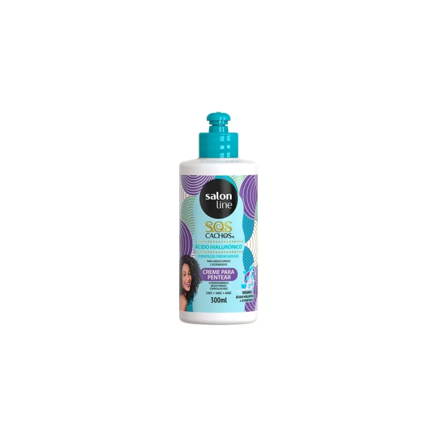 CR DE PENTEAR SALON LINE SOS 300ML ACIDO HIALURONICO