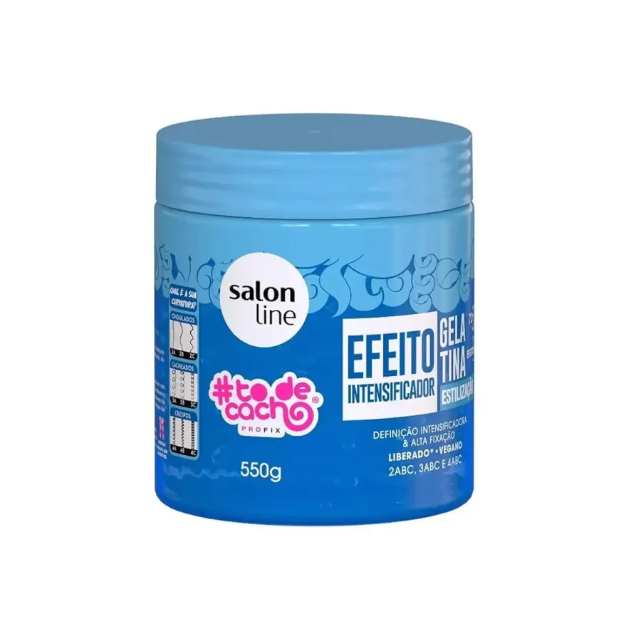 GELATINA SALON LINE 550G INTENSIFICADOR AZZUL