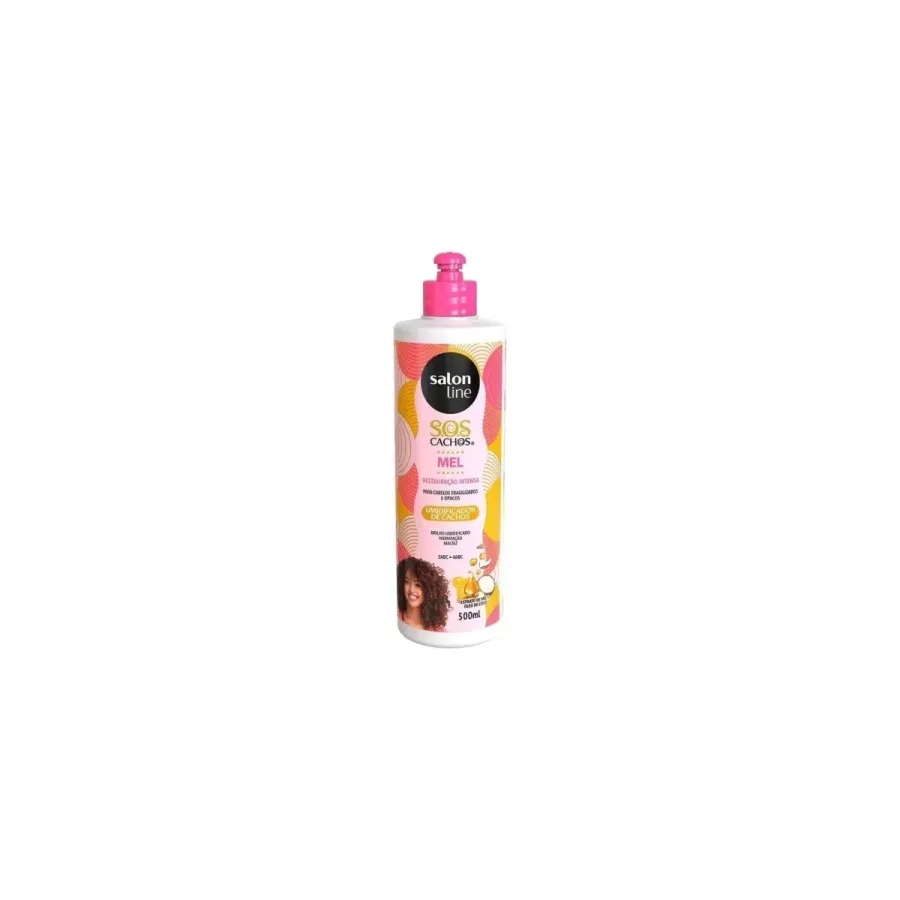 ATIVADOR DE CACHOS SALON LINE 500ML S.O.S CACHOS MEL