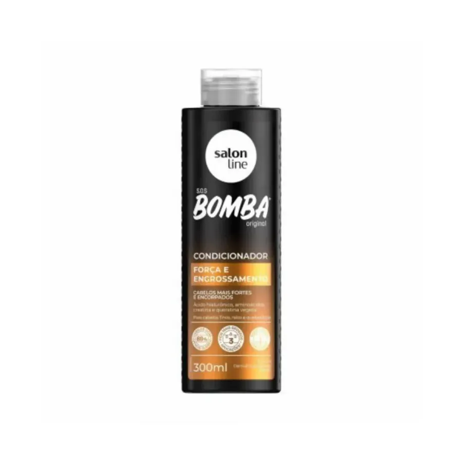 Condicionador Sos Bomba Força e Engrossamento 300ml Salon Line