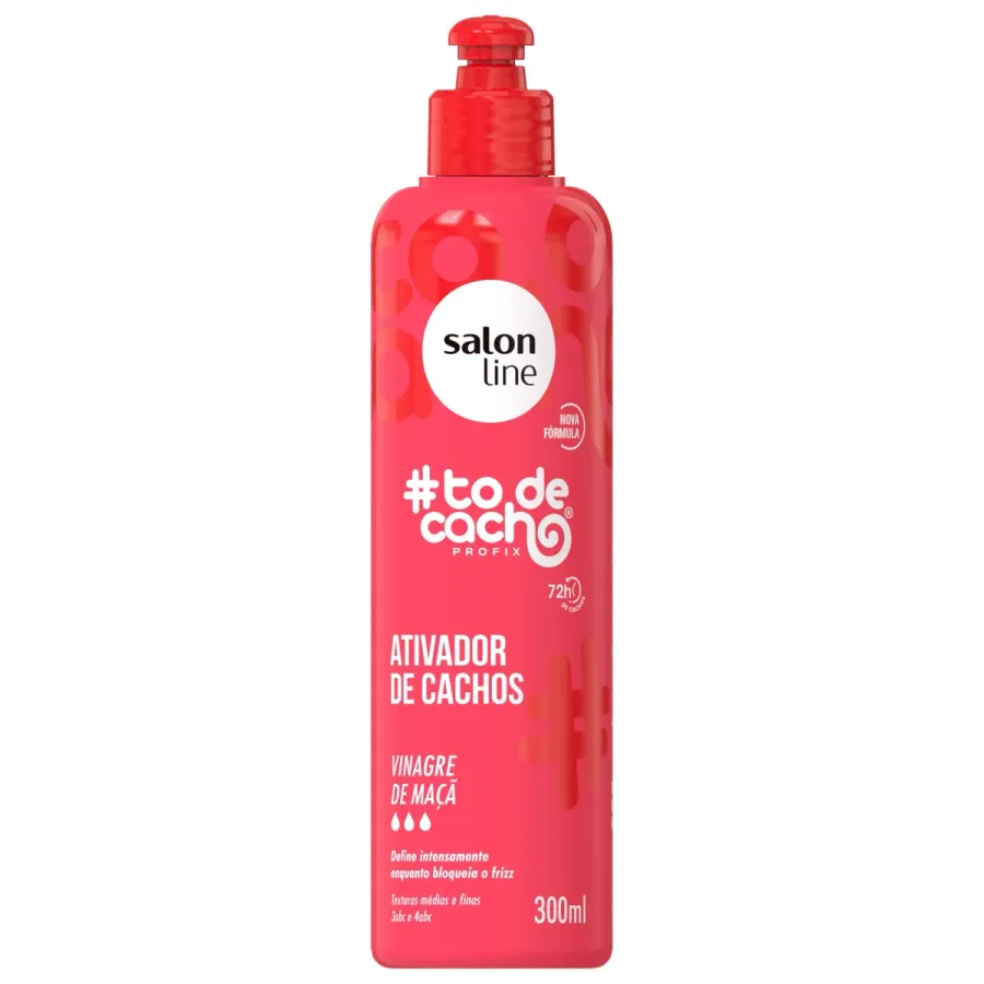 ATIVADOR DE CACHOS SALON LINE 300ML VINAGRE