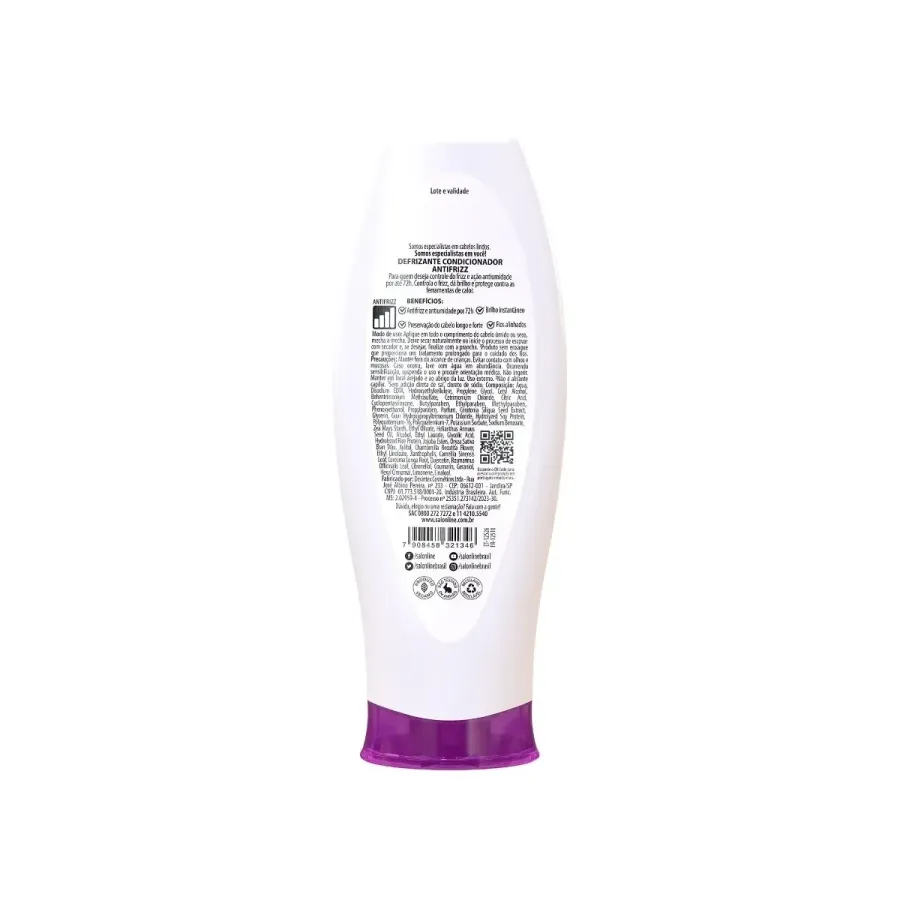 DEFRIZANTE SALON LINE 200ML MEU LISO PROTEÇAO TERMICA