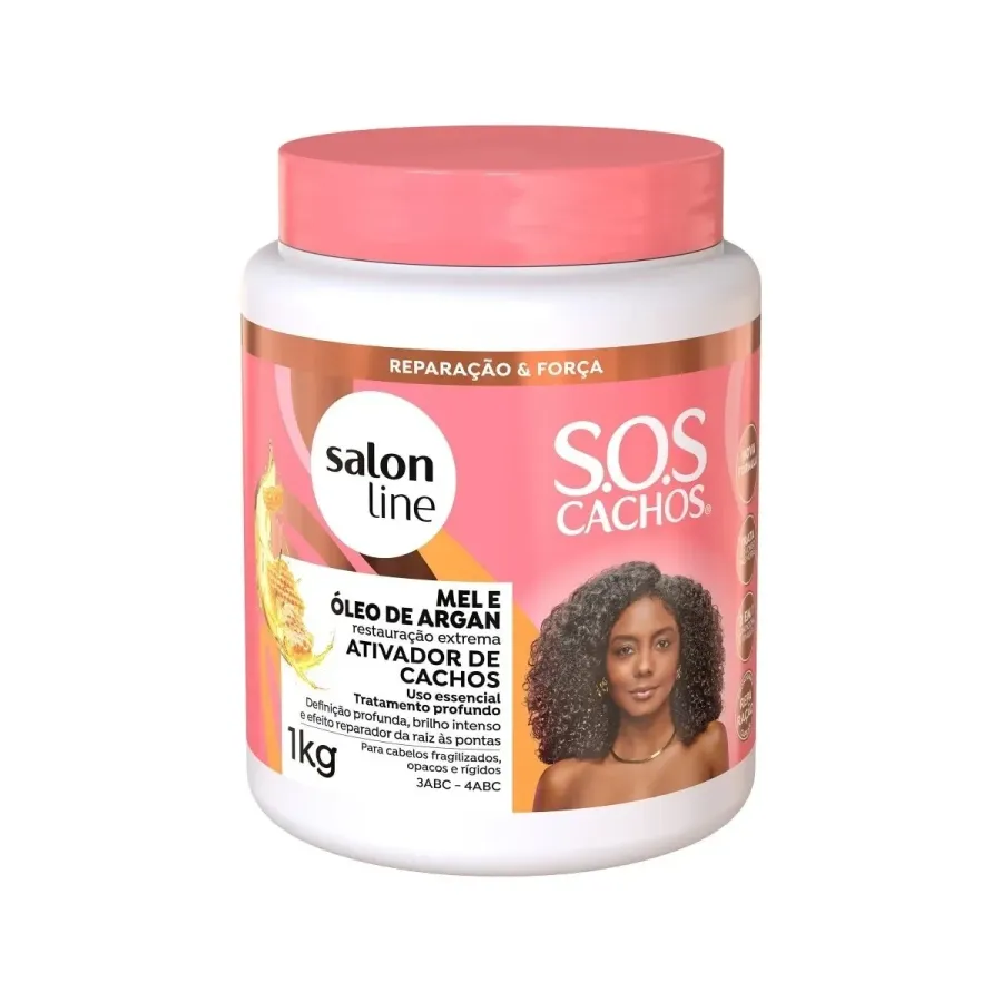ATIVADOR SALON LINE 1KG SOS COND MEL E OLEO DE ARGAN