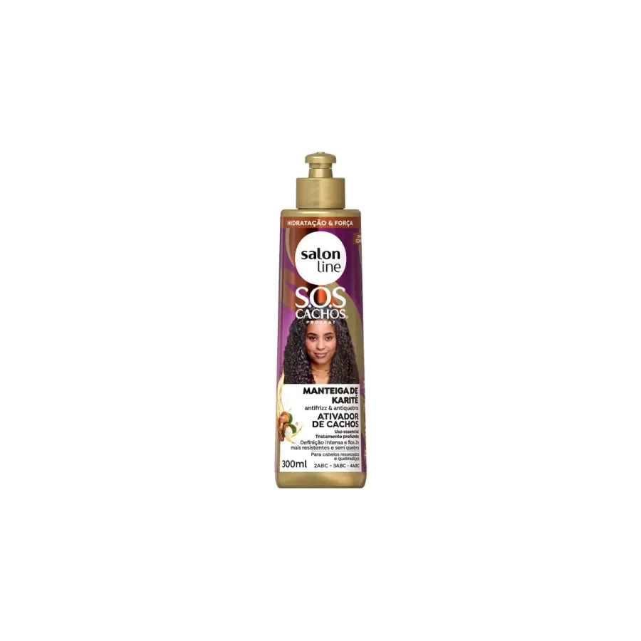 Ativador de Cachos Salon Line S.o.s Cachos Manteiga de Karité 300ml