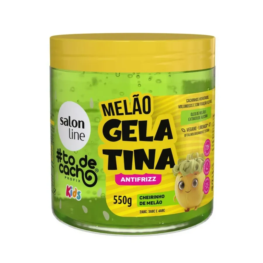Gelatina Salon Line Kids #todecacho Cheirinho de Melão 550g