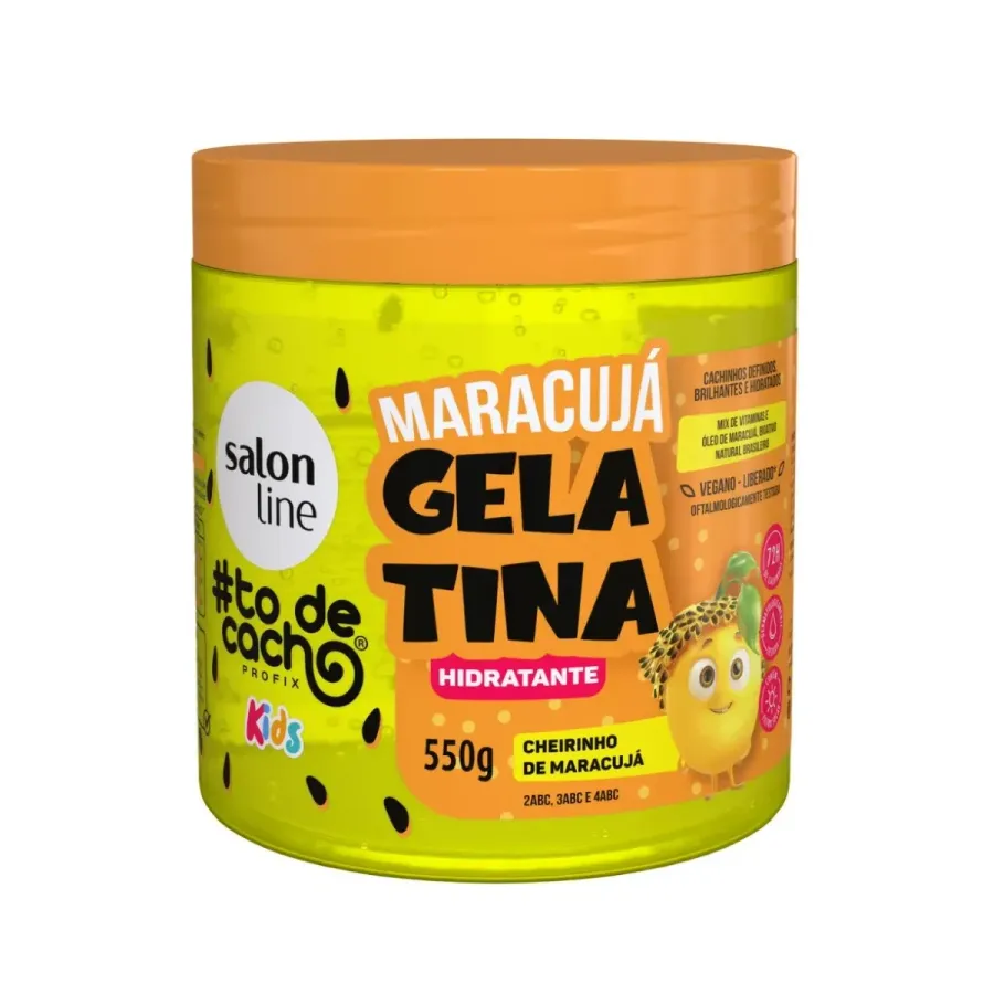 Salon Line #todecacho Kids Gelatina Maracujá Hidratante 550g