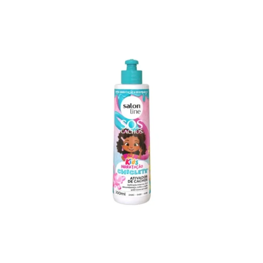 Ativador de Cachos Salon Line Sos Cachos Kids Chiclete 300ml