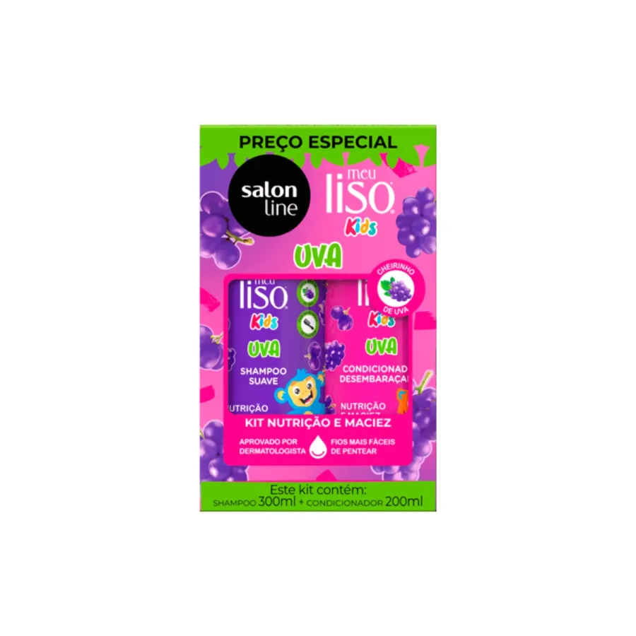 Salon Line Kit Meu Liso Shampoo + Condicionador UVA