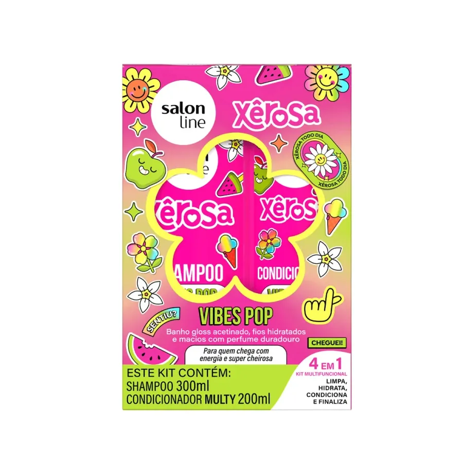 Kit Xerosa Shampoo+condicionador Mult Vibes Pop
