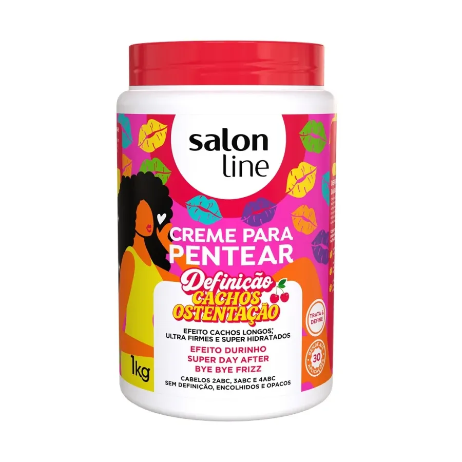 CR DE PENTEAR SALON LINE 1KG DEFINICAO CACHOS OSTENTAÇÃO