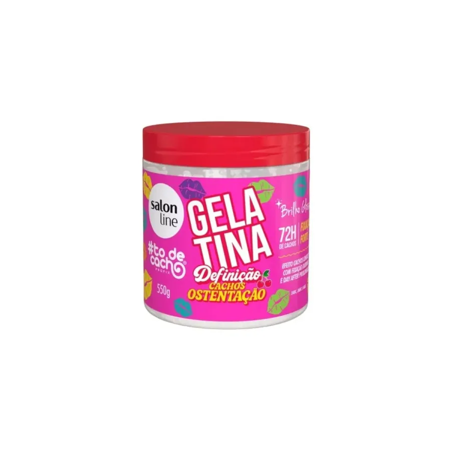 GELATINA SALON LINE 550G TODECACHO DEF CACHOS OSTENTAÇÃO