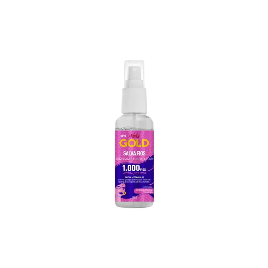 Tonico Fortalecedor Capilar Niely Gold Salva Fios 100ml Spray