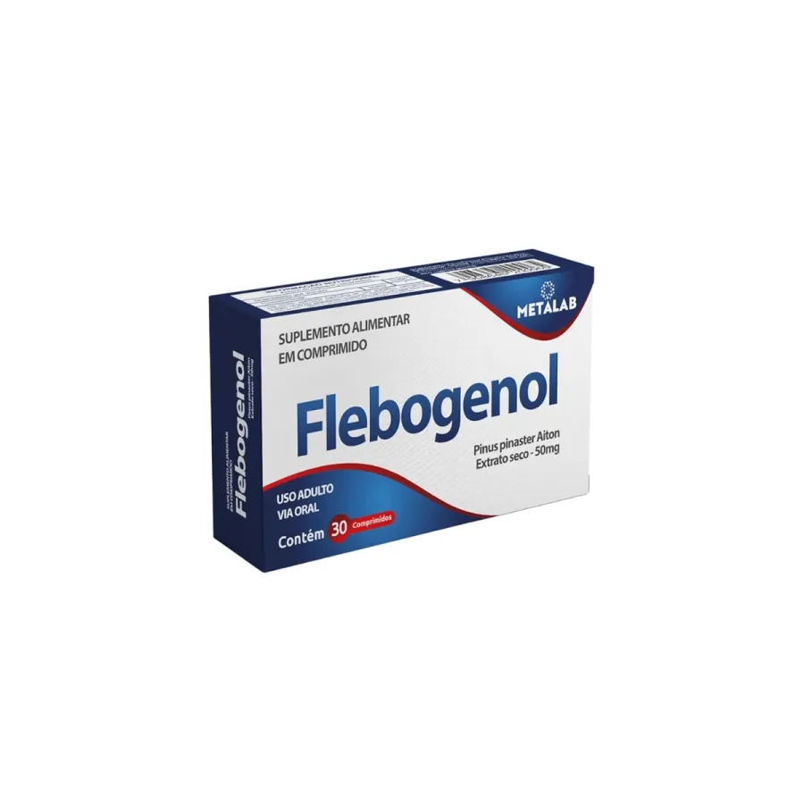Flebogenol 50mg 30 Comprimidos - Metalab