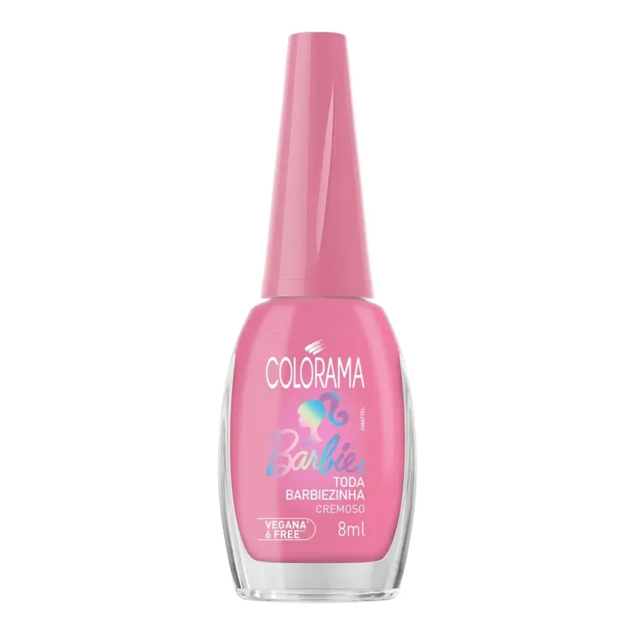 Esmalte Cremoso Toda Barbiezinha Barbie Colorama 8ml